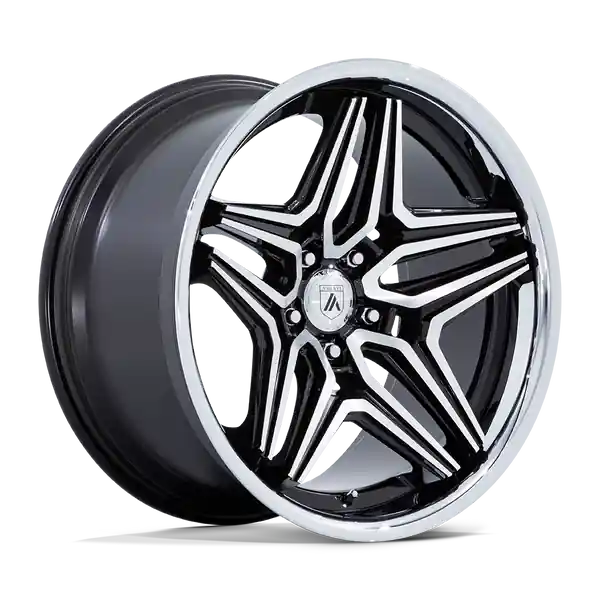 Asanti Black Abl-46 Duke 22x9 5x115 15 72.56 Gloss Black Machined Achat Immédiat