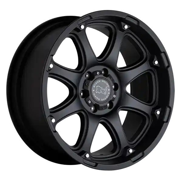 Top Qualité Black Rhino Glamis 18x9 5x127 -12 78.1 Matte Black