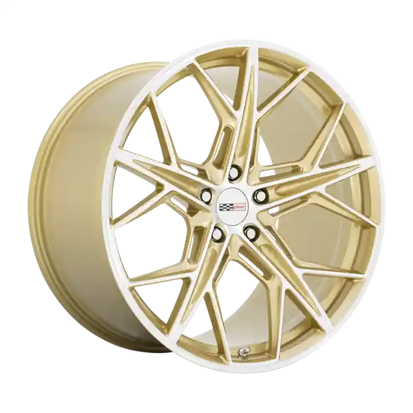 Artisanat Cray Hammerhead 21x9 5x120 38 67.06 Gloss Gold W / Mirror Cut Face
