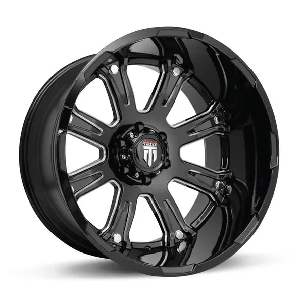 American Truxx Bomb At154 20x12 5x127 -44 78.1 Black / machined Retour Gratuit