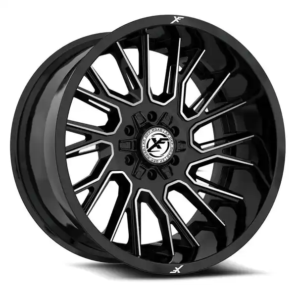 Usine Directe XF Offroad XF-230 22x12 8x165.1 / 8x180 -44 125.2 Gloss Black Machined