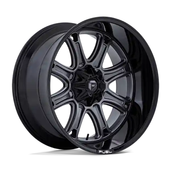 Soldes Fuel Off-Road Darkstar 20x9 8x165.1 1 125.1 Matte Gunmetal With Black Lip