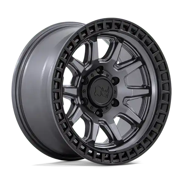 Black Rhino Calico 17x8.5 5x114.3 34 72.56 Matte Gunmetal With Matte Black Lip Remise