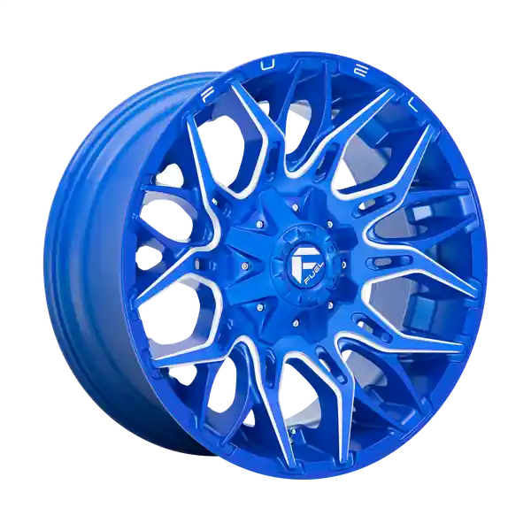 Haute Qualité FUEL OFF-ROAD D770 TWITCH 22X12 5X114.3 / 5X127 -44 78.1 ANODIZED BLUE MILLED
