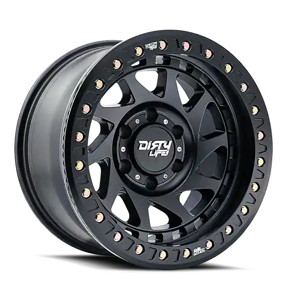 Dirty Life Enigma Race 9313 17x9 6x139.7 -12 106 Matte Black Nouvelle Collection