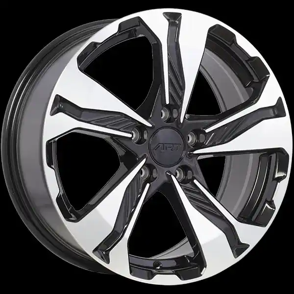 Offre Du Jour ART Replica 298 17x7.5 5x114.3 45 64.1 Gloss Black - Machined Face