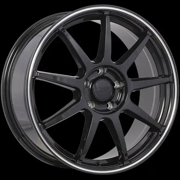 Artisanat DAI Wheels Rev 18x7.5 5x114.3 45 67.1 Gloss Black - Machined Lip