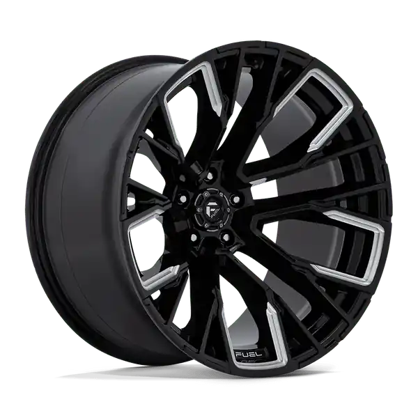 Prix Choc Fuel Off-Road D849 Rebar 22x12 5x127 -44 71.5 Gloss Black Milled