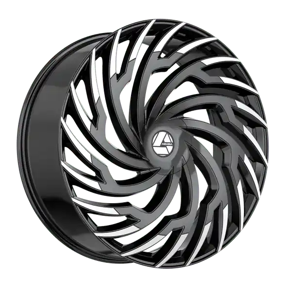 Bon Marché Azara AZA-536BM 22x9.5 5x115 / 5x120 15 74.1 Gloss Black Machined