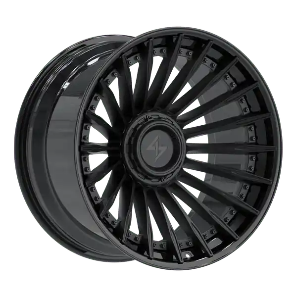 Vente Flash Sentali BFX1 22x10 6x135 / 6x139.7 -24 106.1 Gloss Black Lip / Matte Black Centre