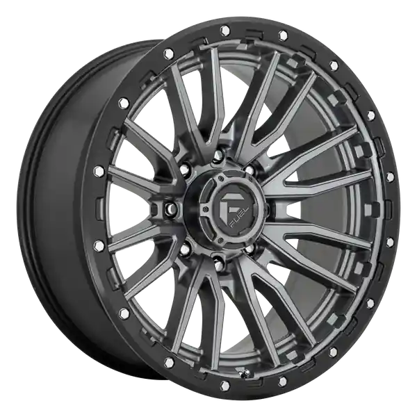 Exclusif FUEL OFF-ROAD D680 REBEL 20X9 8X165.1 1 125.1 MATTE GUN METAL BLACK BEAD RING