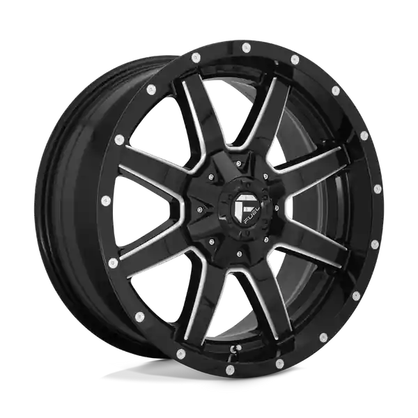 Bon Marché Fuel Off-Road D610 Maverick 18x9 6x135 / 6x139.7 13 106.1 Gloss Black Milled