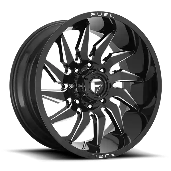 FUEL OFF-ROAD D744 SABER 22X10 5X127 -18 71.5 GLOSS BLACK MILLED Affaire À Saisir