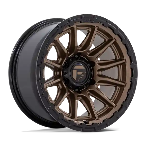 Fuel 1PC Fc866 Piston 22x9.5 6x139.7 20 106.1 Matte Bronze W/ Gloss Black Lip Vente Flash