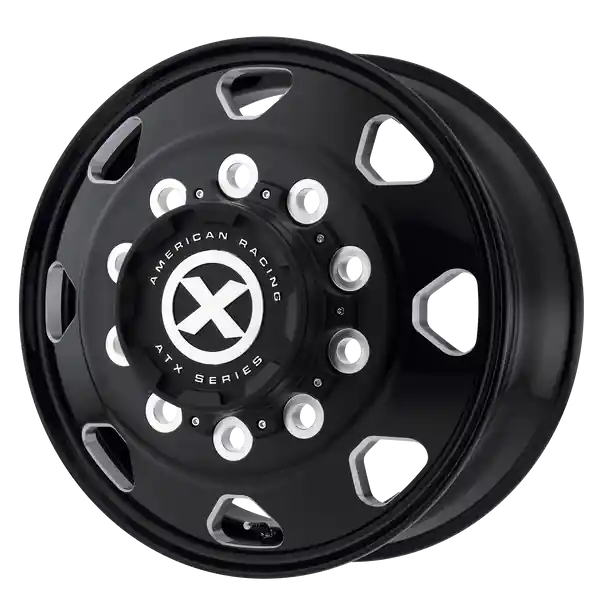 Atx Ao401 Octane 24.5x8.25 10x285.75 144 220.1 Satin Black Milled - Front Vente Flash