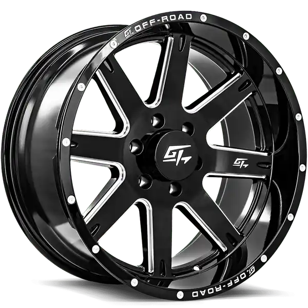 Bon Plan GT Offroad Invasion 22x10 8x165.1 -18 125.2 Gloss Black Milled