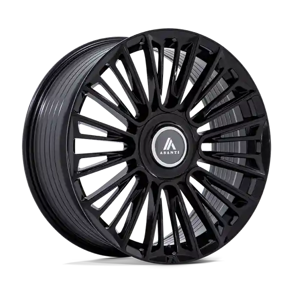 Asanti Black Ab049 Premier 24x10 5x112 / 5x120 20 74.1 Gloss Black Commande En Gros