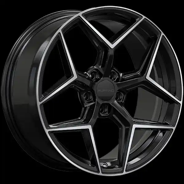 Prix Promo Ruffino Hans 19x8.5 5x114.3 35 73.1 Gloss Black - Machined Face