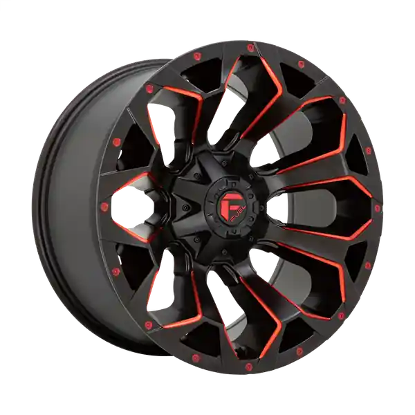 Expédition Rapide FUEL OFF-ROAD D787 ASSAULT 17X8.5 6X120 14 66.9 MATTE BLACK RED MILLED
