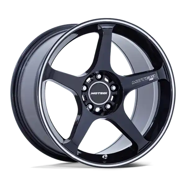 Livraison Express Motegi Mr159 Battle V 18x9.5 5x114.3 38 72.56 Obsidian Blue W/ Machined Lip Stripe