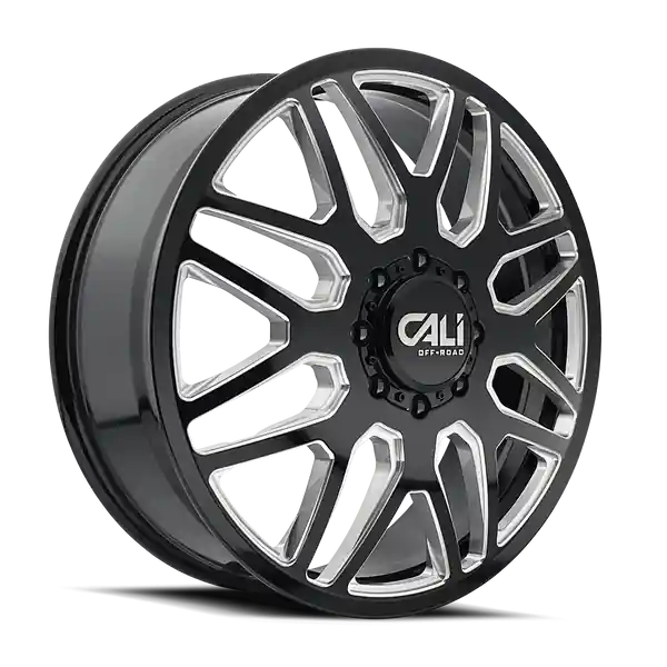 Petit Prix Cali Off-road Invader Dually 9115d 22x8.25 8x210 115 154.2 Gloss Black Milled