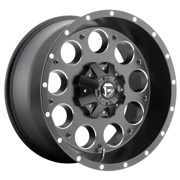 FUEL OFF-ROAD D525 REVOLVER 15X8 6X139.7 -18 108 MATTE BLACK MILLED Haute Qualité