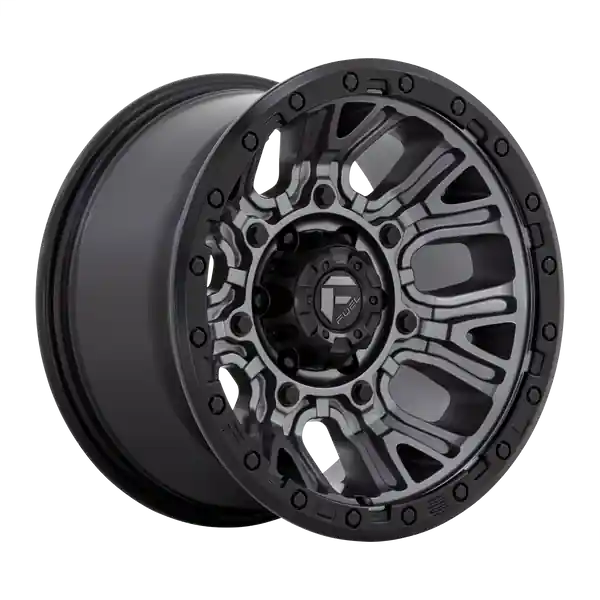 Petit Prix FUEL OFF-ROAD D825 TRACTION 20X9 8X165.1 1 125.1 MATTE GUNMETAL WITH BLACK RING