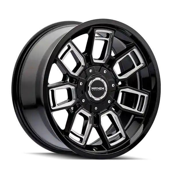 Livraison Mondiale Mayhem Ordinance 8118 20x9 5x127 5x139.7 0 87.1 Gloss Black Milled