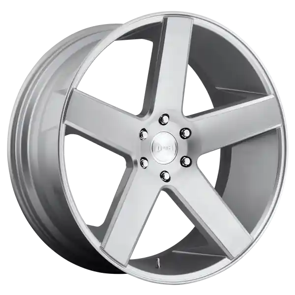 Nouveauté Dub 1pc S218 Baller 24x10 6x139.7 19 106.1 Gloss Silver Brushed