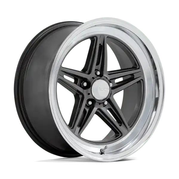 American Racing Vintage Vn514 Groove 18x10 5x120.65 12 72.56 Anthracite With Diamond Cut Lip Bon Plan