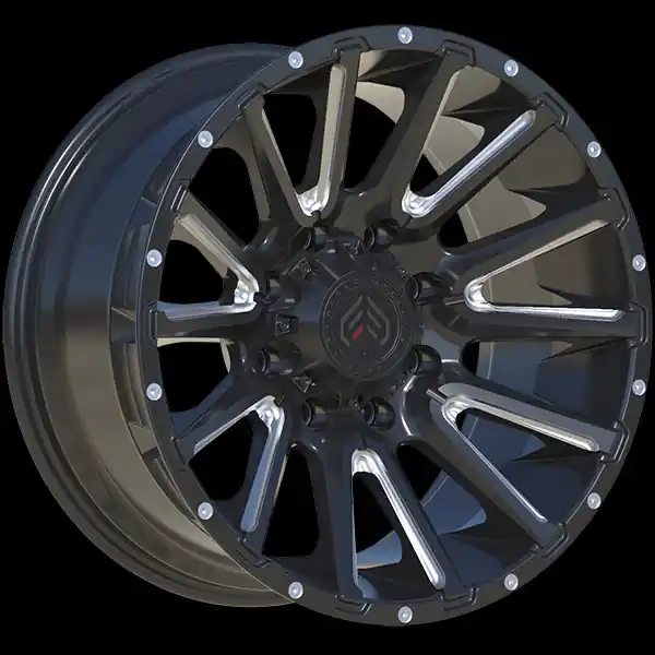 Commander Vite Forged Wheels XR110 22x10.0 6x139.7 -25 106.1 Gloss Black - Milled Edge