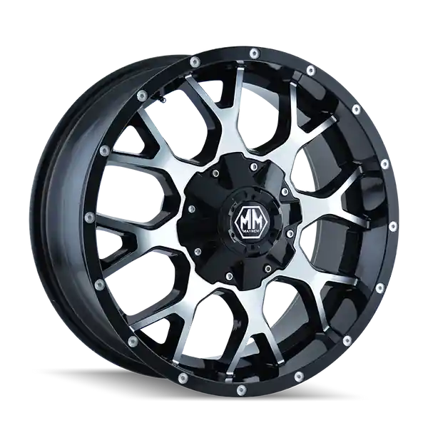 Mayhem Warrior 8015 20x10 8x180 -25 124.1 Black / machined Face Offre Limitée