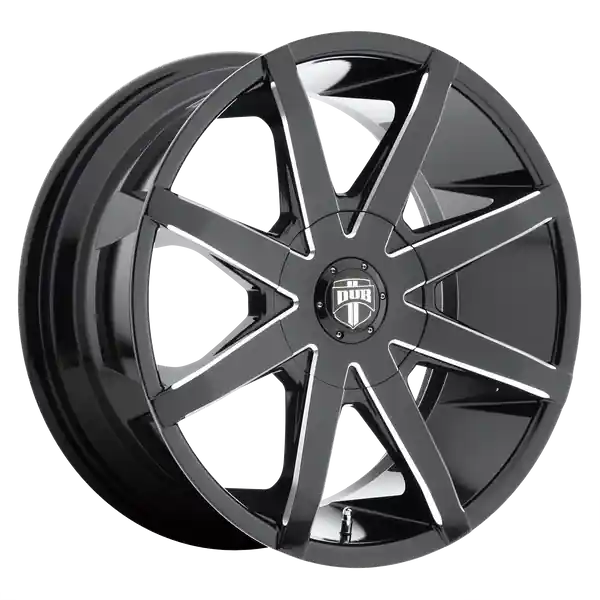 Marque Dub 1pc S109 Push 20x8.5 5x114.3 / 5x127 30 72.56 Gloss Black Milled