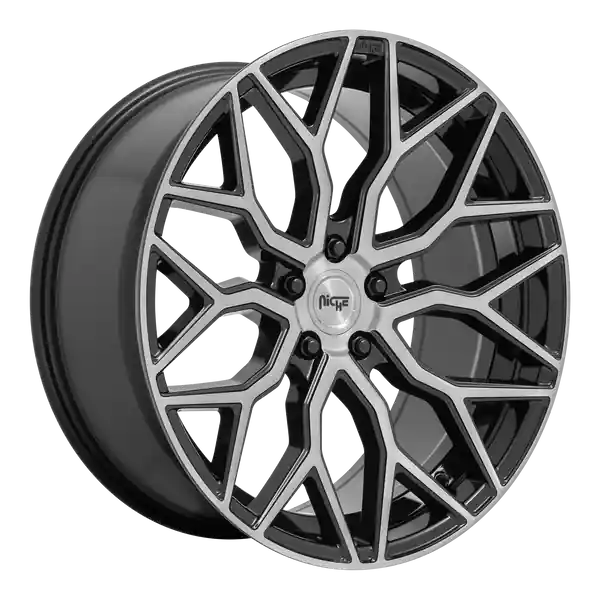 Achetez Aujourd’hui Niche 1pc M262 Mazzanti 20x9 5x120 35 72.56 Gloss Black Brushed Face