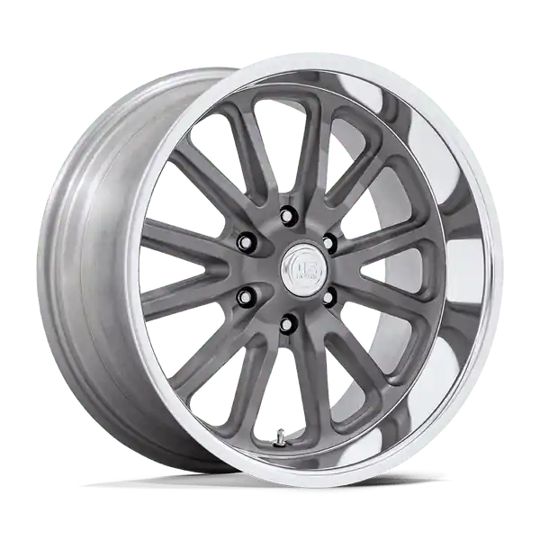 US Mag 1PC Uc145 Rambler 6 20x8 6x139.7 1 106.1 Matte Gunmetal W/ Diamond Cut Lip Artisanat