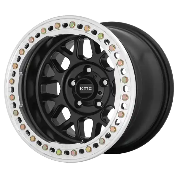 Usine Directe KMC Wheels Km235 Grenade Crawl Beadlock 17x8.5 8x165.1 0 125.1 Satin Black