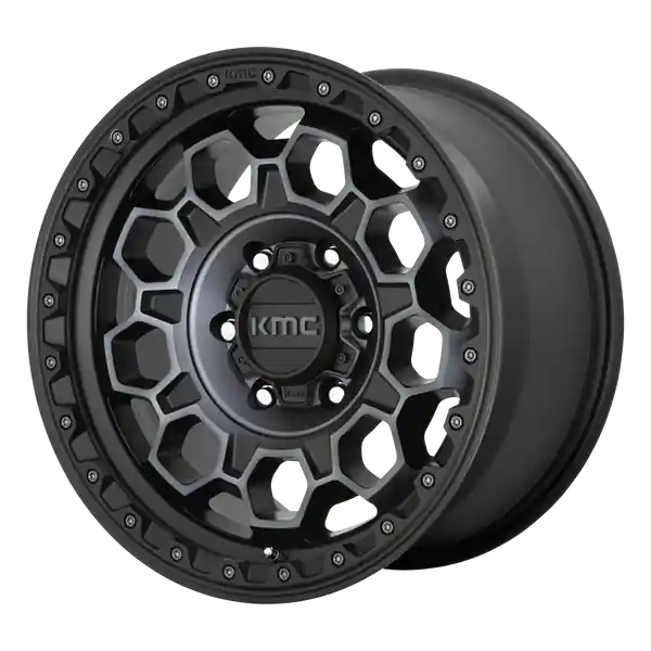 KMC Wheels Km545 Trek 17x9 6x114.3 18 66.06 Satin Black With Gray Tint Offre Du Jour