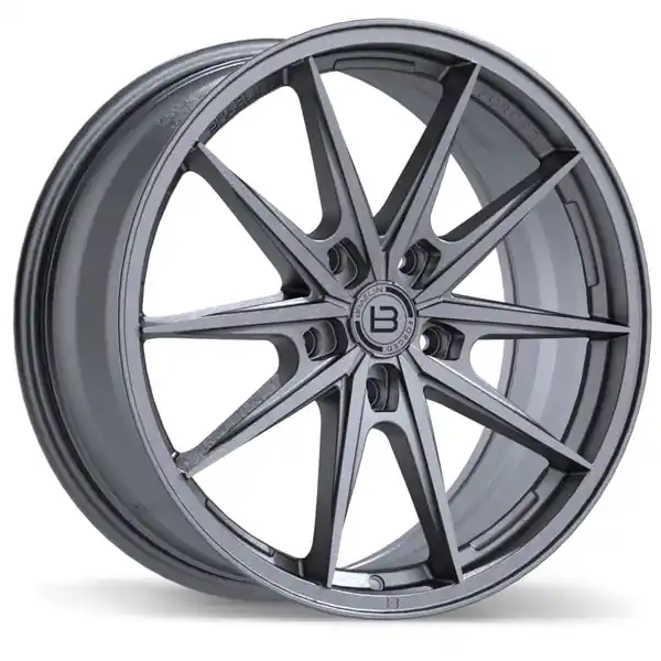 Prix Bas Braelin Brf1 19x8.5 5x112mm +45 66.5 Brushed Matte Carbon Grey