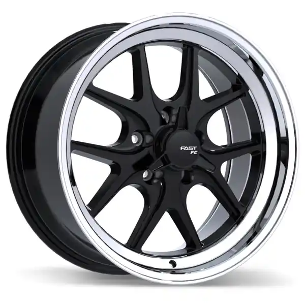 Fast Wheels FC04v 18x9.0 5x127mm +15 71.5 Gloss Black With Machined Lip Livraison Express