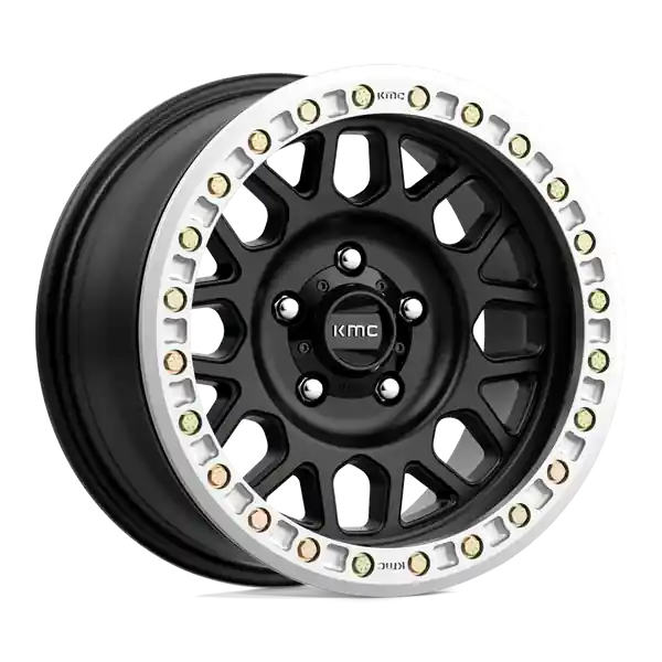 Haute Qualité KMC Km234 Grenade Desert Beadlock 20x9 8x165.1 -12 125.1 Satin Black