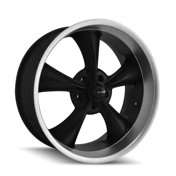 Ridler 695 18x8 5x127 0 83.82 Matte Black / machined Lip Acheter Direct