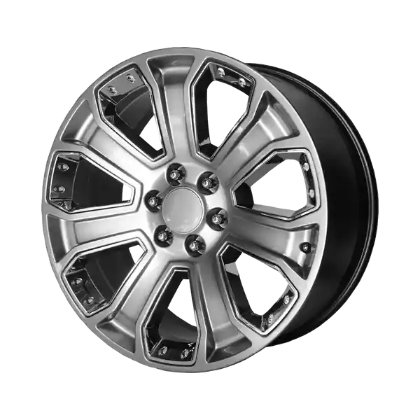 Performance Replicas Pr113 22x9 6x139.7 24 78.1 Hyper Silver Dark With Chrome Accents Petit Prix