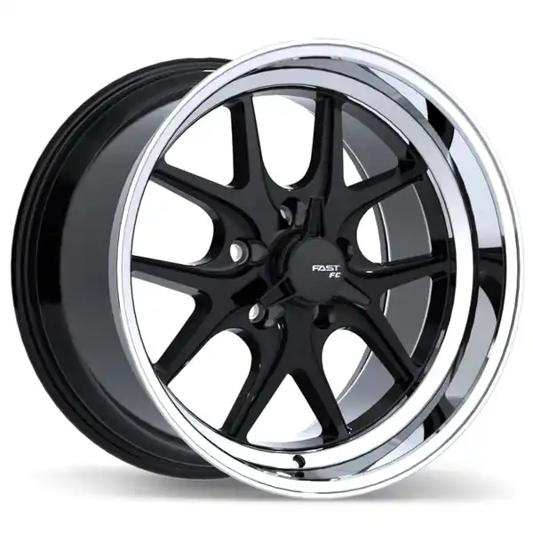 Satisfait Ou Remboursé Fast Wheels FC04v 18x11.0 5x120.65mm +0 70.3 Gloss Black With Machined Lip