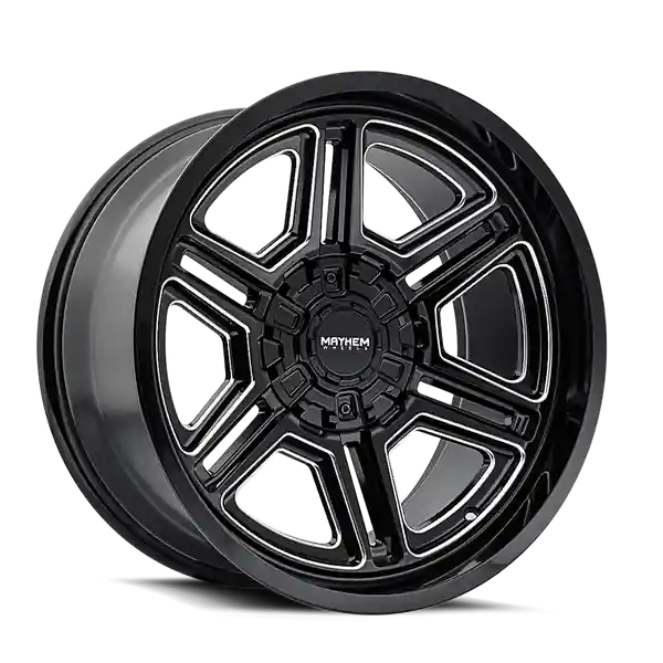 Mayhem Hermosa 8117 20x10 8x170 -25 125.2 Gloss Black Milled Prix Bas